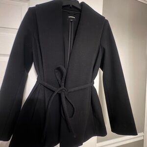 Express Black Trench Coat for Women